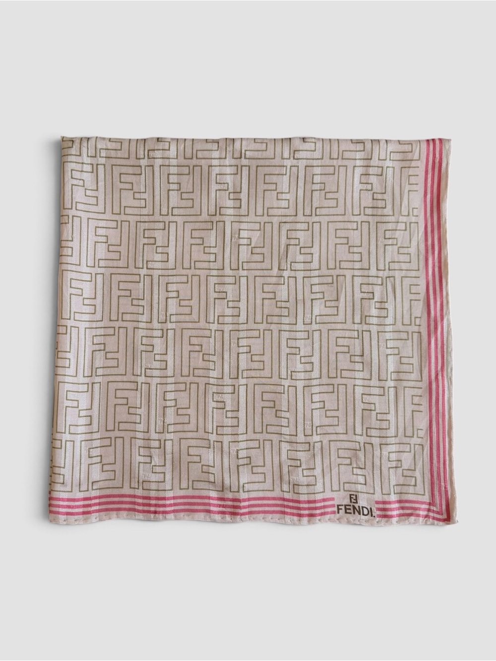 Fendi Silk & Cotton Bandana